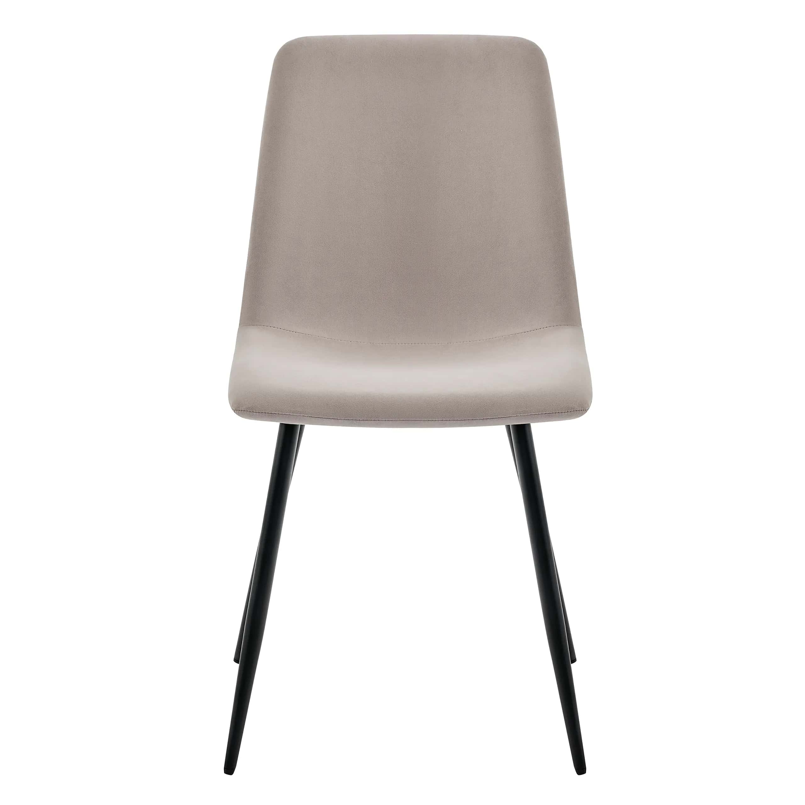 Krzesło tapicerowane do jadalni welurowe taupe NOVA KT110 – miniatura 2