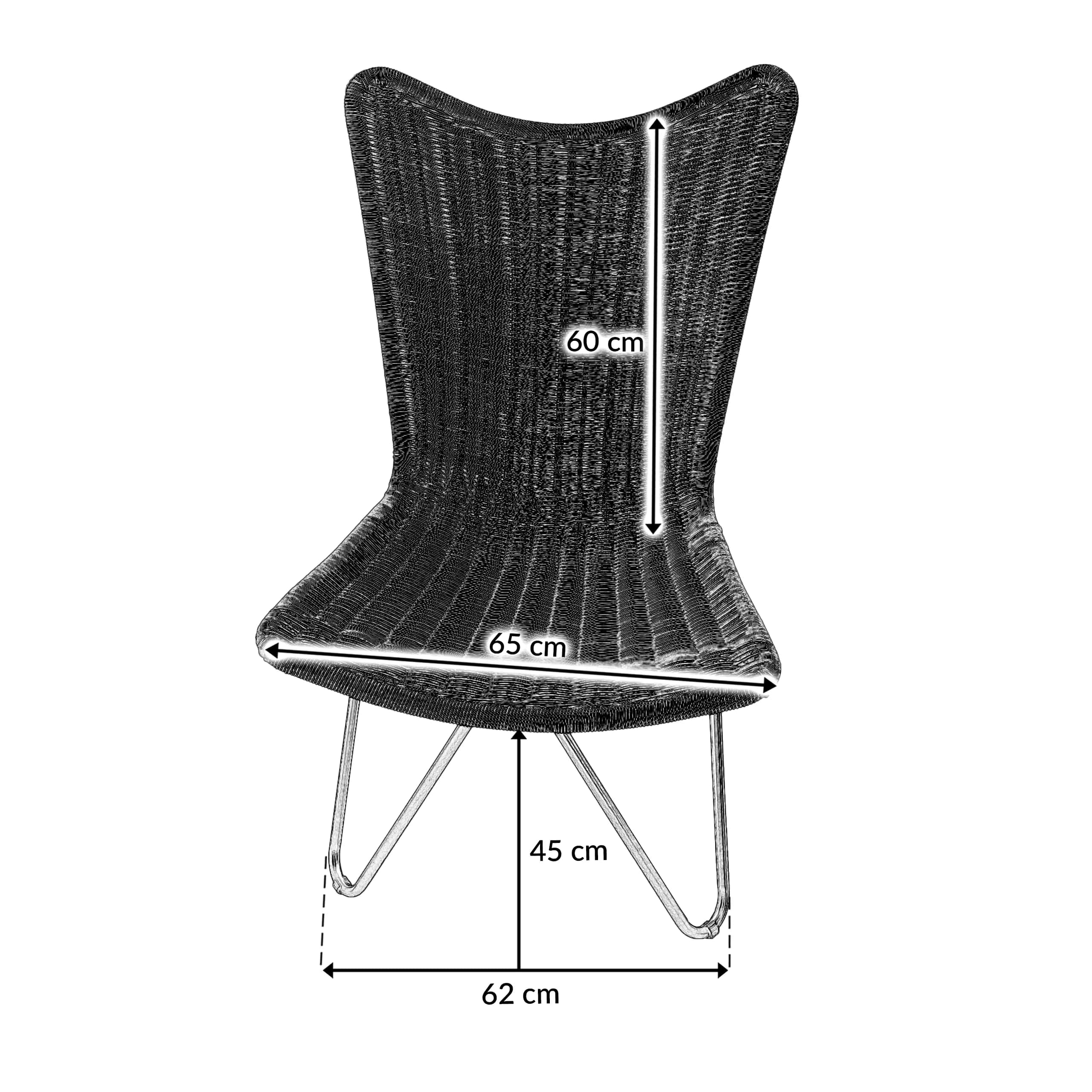 Fotel RIMINI 66x83x101 cm naturalny – miniatura 3