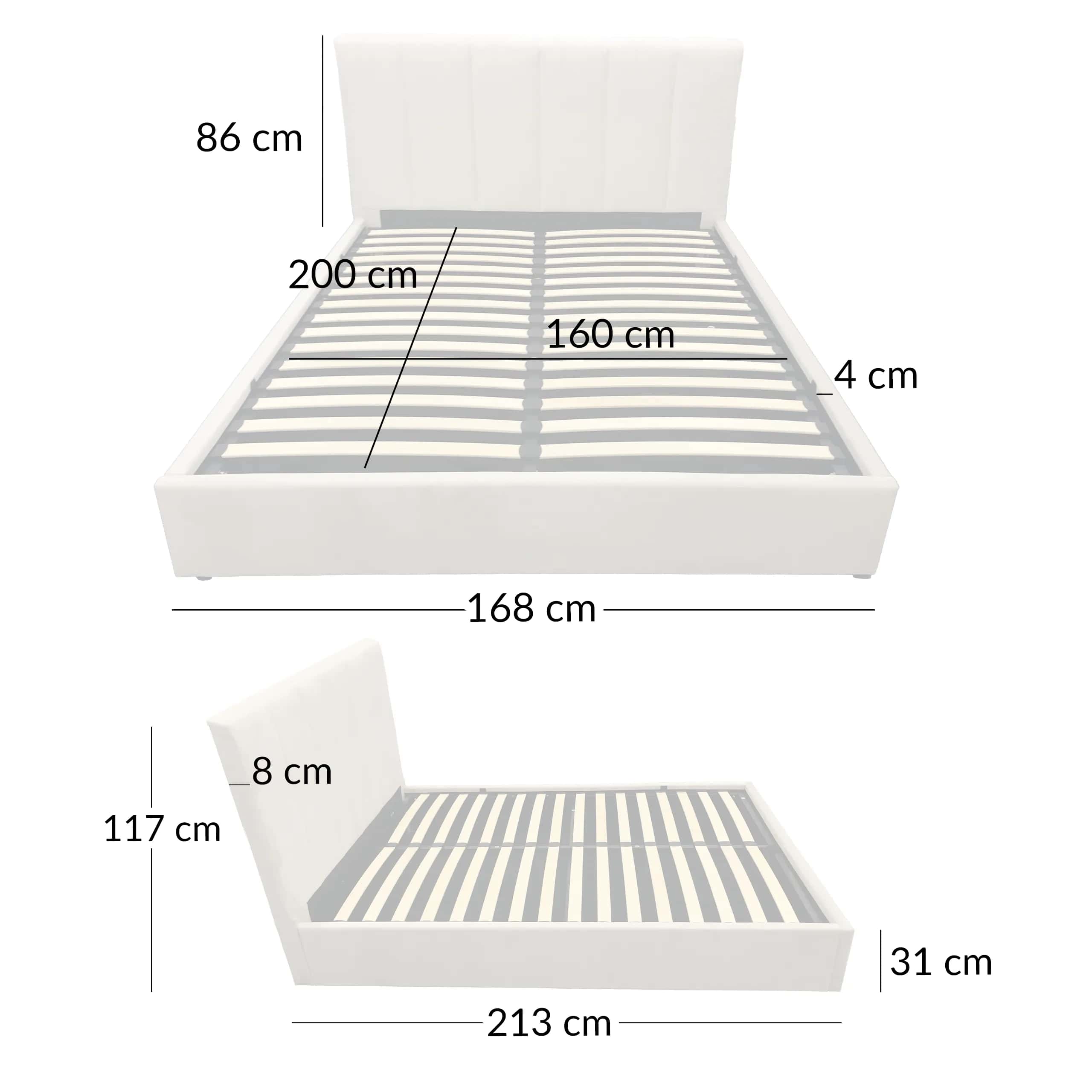 LT102 Łóżko Vertica 160x2x117 – miniatura 8