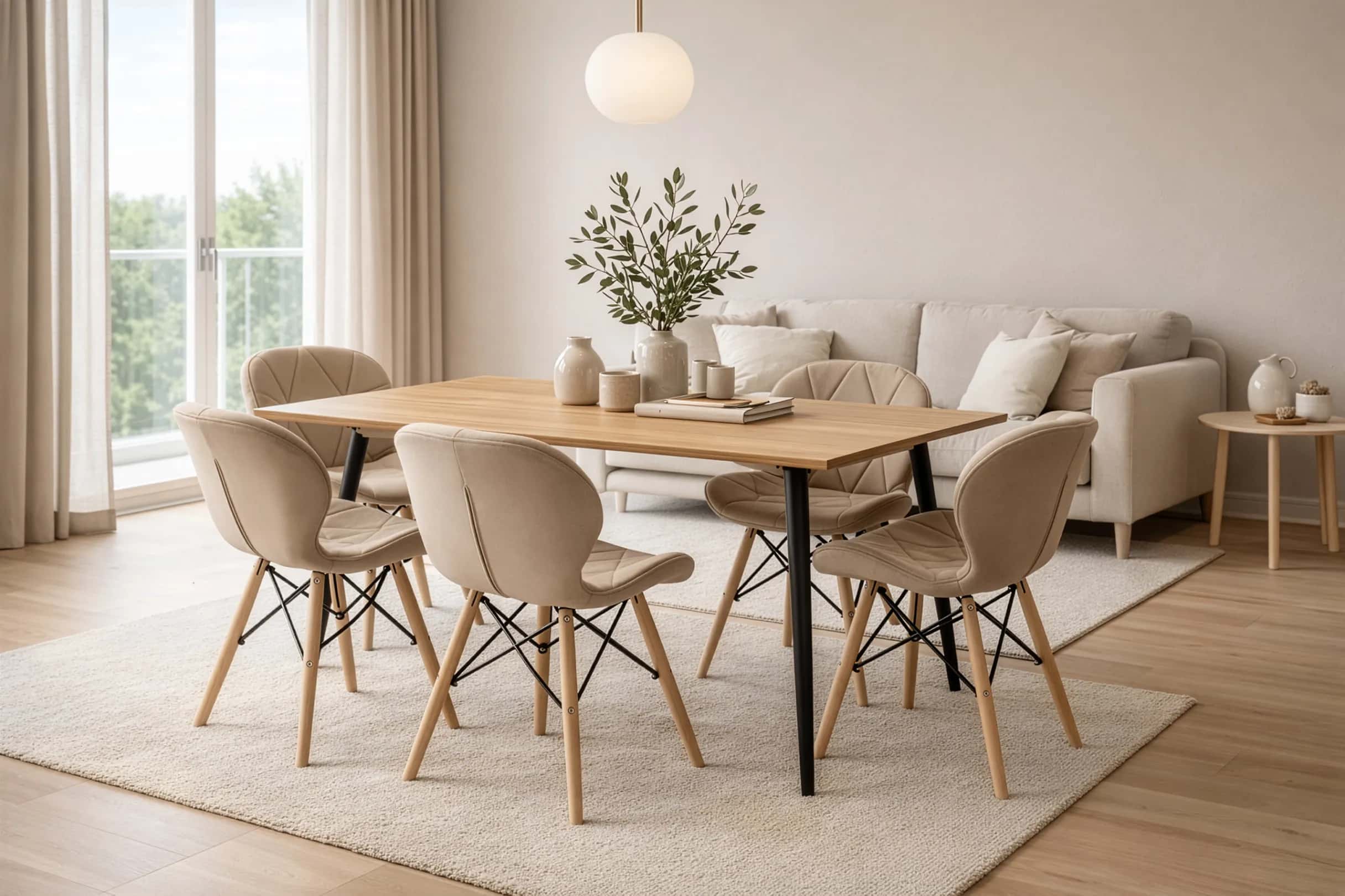 Krzesło Zoe 2 taupe – miniatura 2