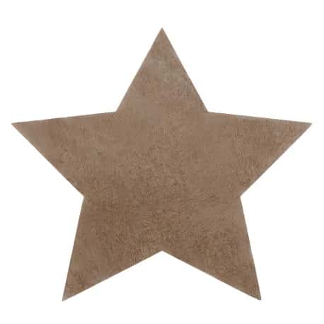 Dywan SHAPE 3148 Gwiazda Shaggy - camel, beż pluszowy, antypoślizgowy, do prania – miniatura 1