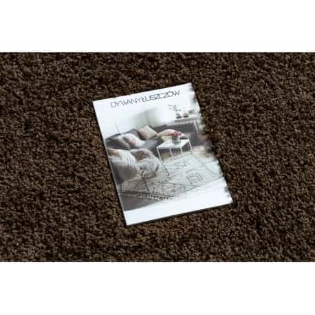 Dywan SOFFI koło shaggy 5cm brązowy – miniatura 2