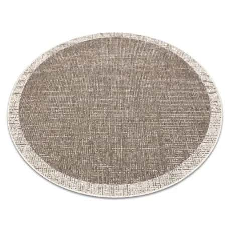 DYWAN SZNURKOWY SIZAL FLOORLUX KOŁO 20401 Ramka taupe / szampański – miniatura 1