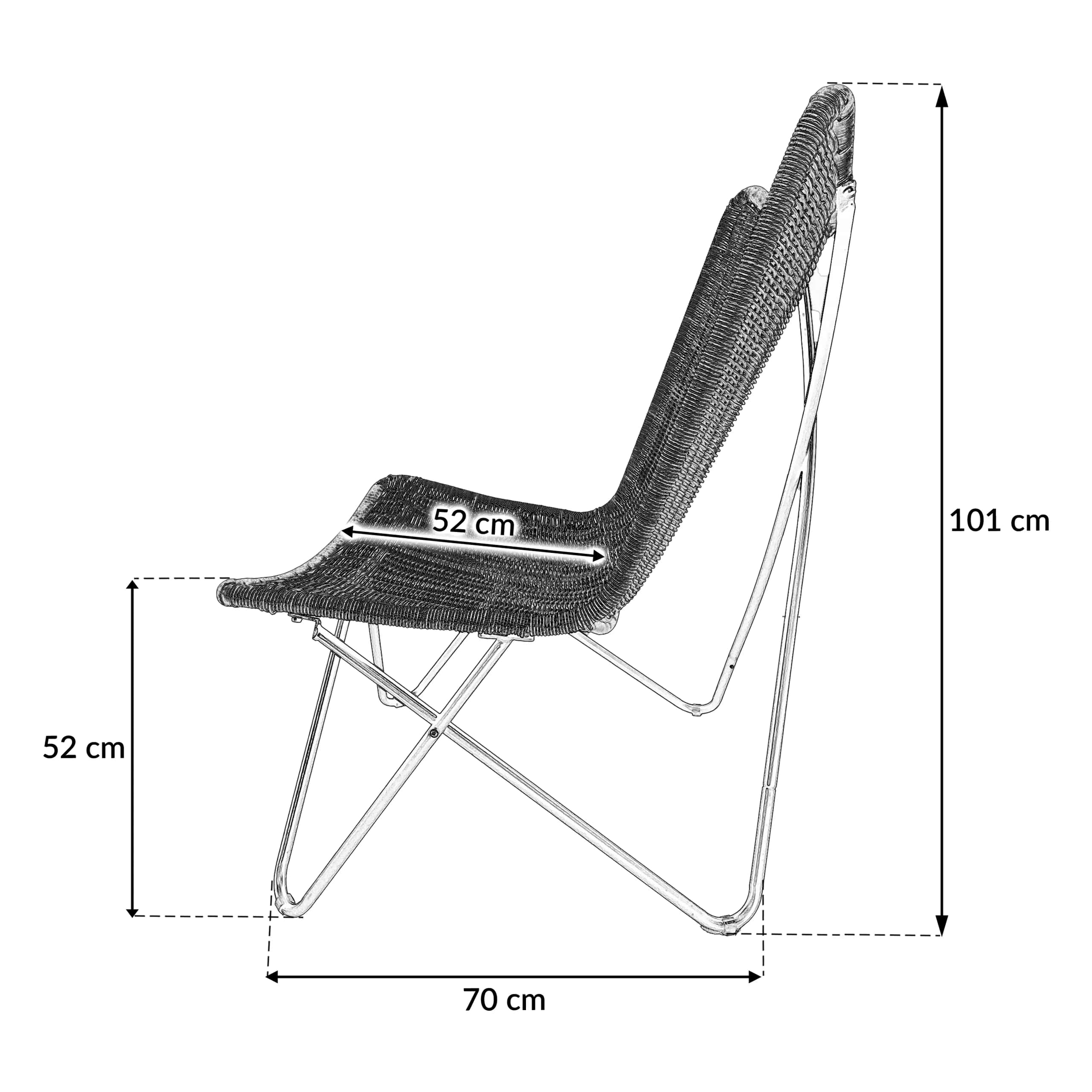 Fotel RIMINI 66x83x101 cm naturalny – miniatura 4