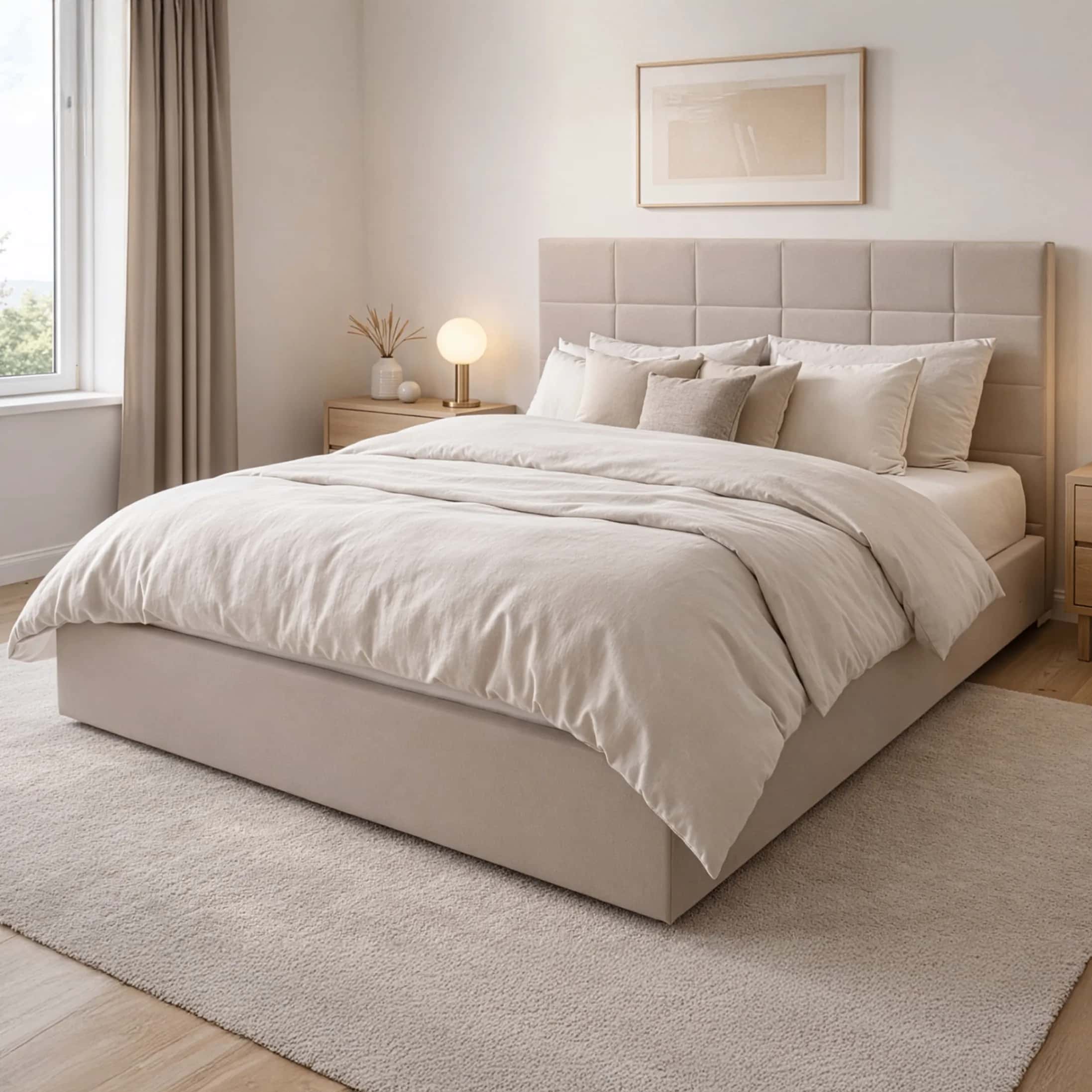 LT104 Łóżko Modulo 160x2x117 taupe – miniatura 1