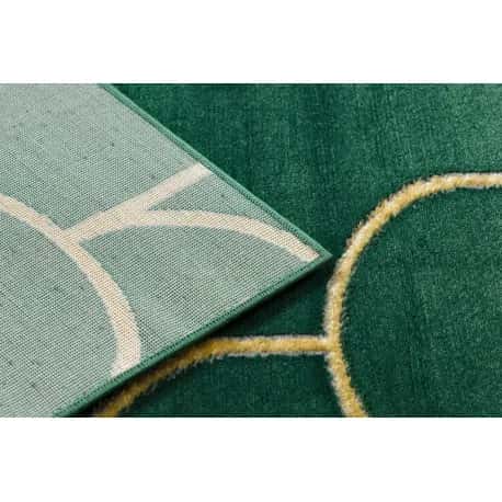 Dywan EMERALD ekskluzywny 1021 glamour, stylowy art deco butelkowa zieleń / złoty – miniatura 3