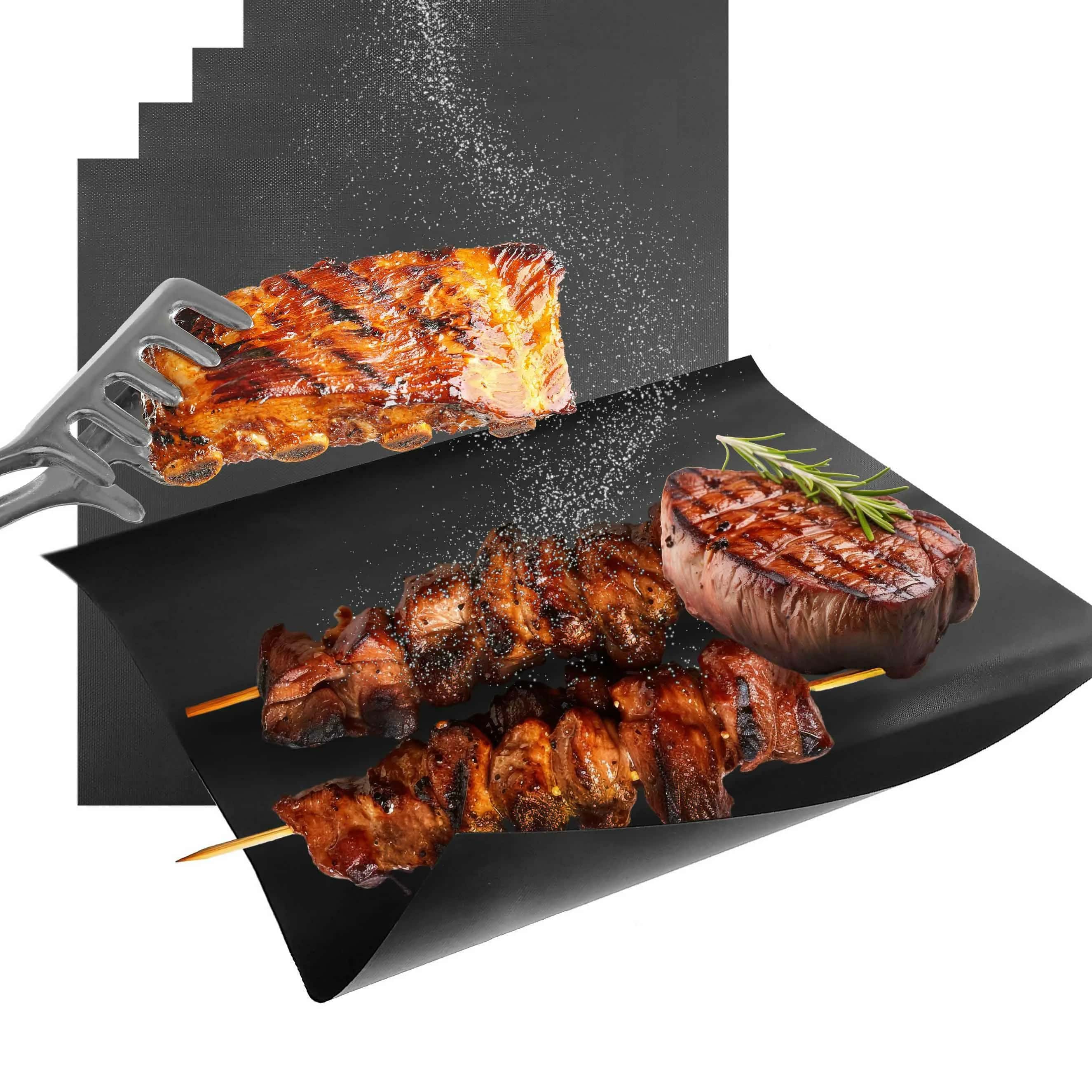 M04 Mata grill. tefl. 40x33 cm - zestaw – miniatura 1