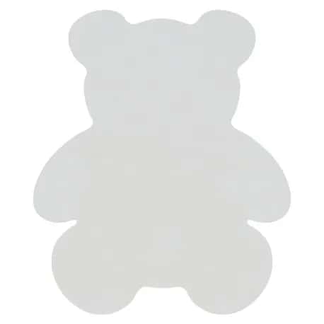Dywan SHAPE 3146 Miś Shaggy - kość słoniowa pluszowy, antypoślizgowy, do prania – miniatura 1