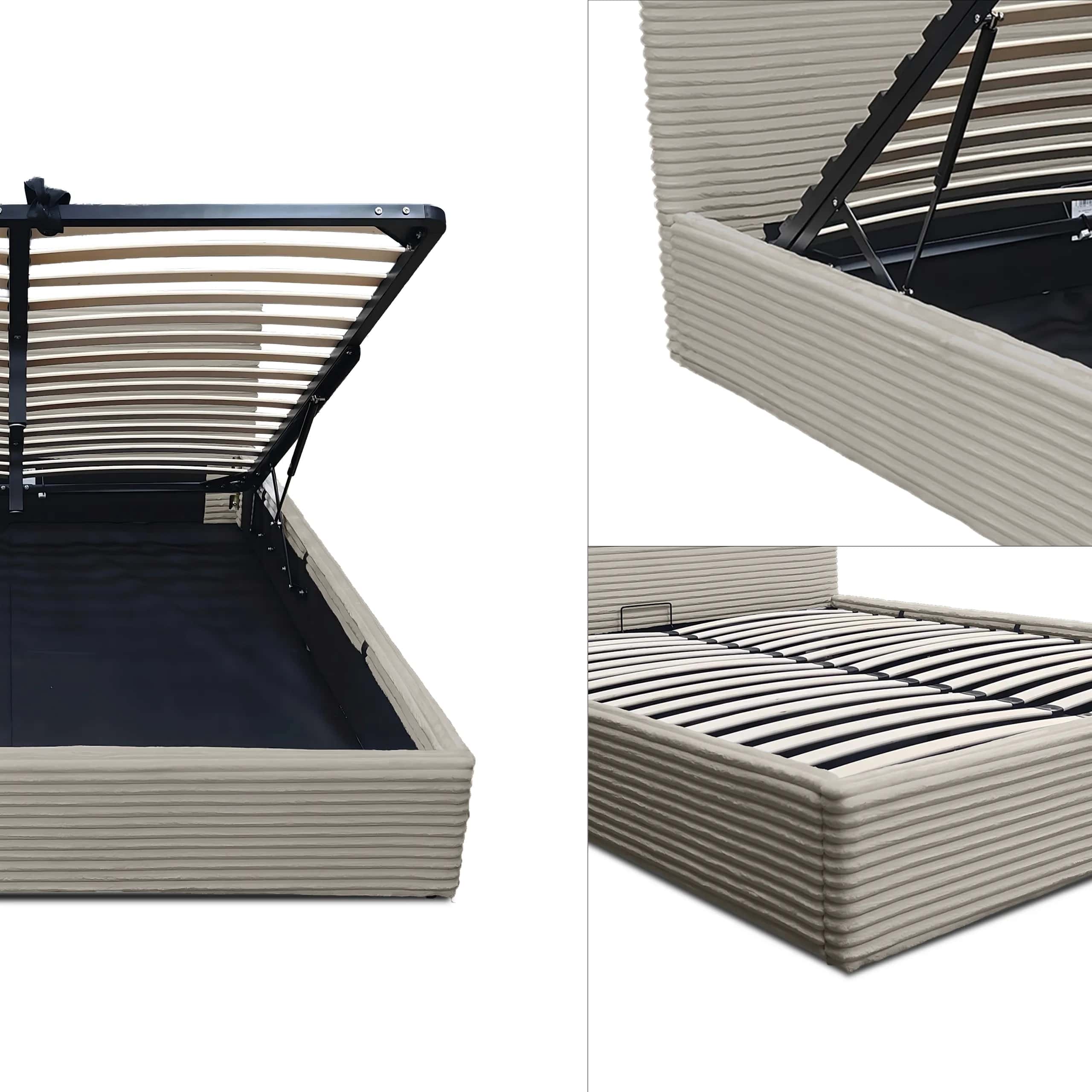 LT100 Łóżko Cordo 140x2x80 taupe – miniatura 7