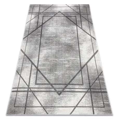 Dywan NOBLE nowoczesny 1520 45 Przecierany, geometryczny, linie - Strukturalny, dwa poziomy runa – miniatura 1