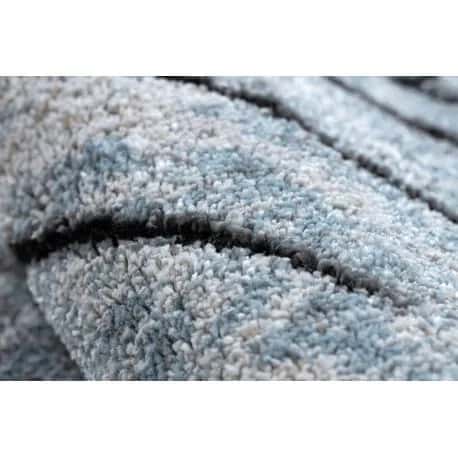 Dywan nowoczesny COZY 8874 Timber, Drzewo, drewno - Strukturalny, dwa poziomy runa szary / niebieski – miniatura 5