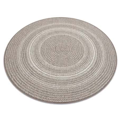 Dywan koło SZNURKOWY SIZAL FLAT 48837686 Boho, warkocz, plecionka – miniatura 1