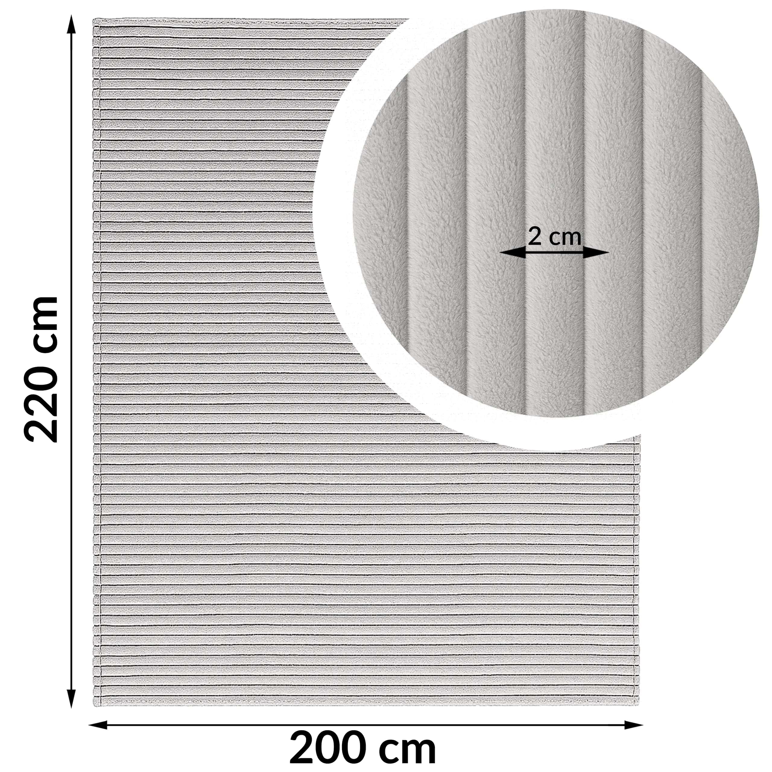 Koc Lea 200x220 Szary – miniatura 6