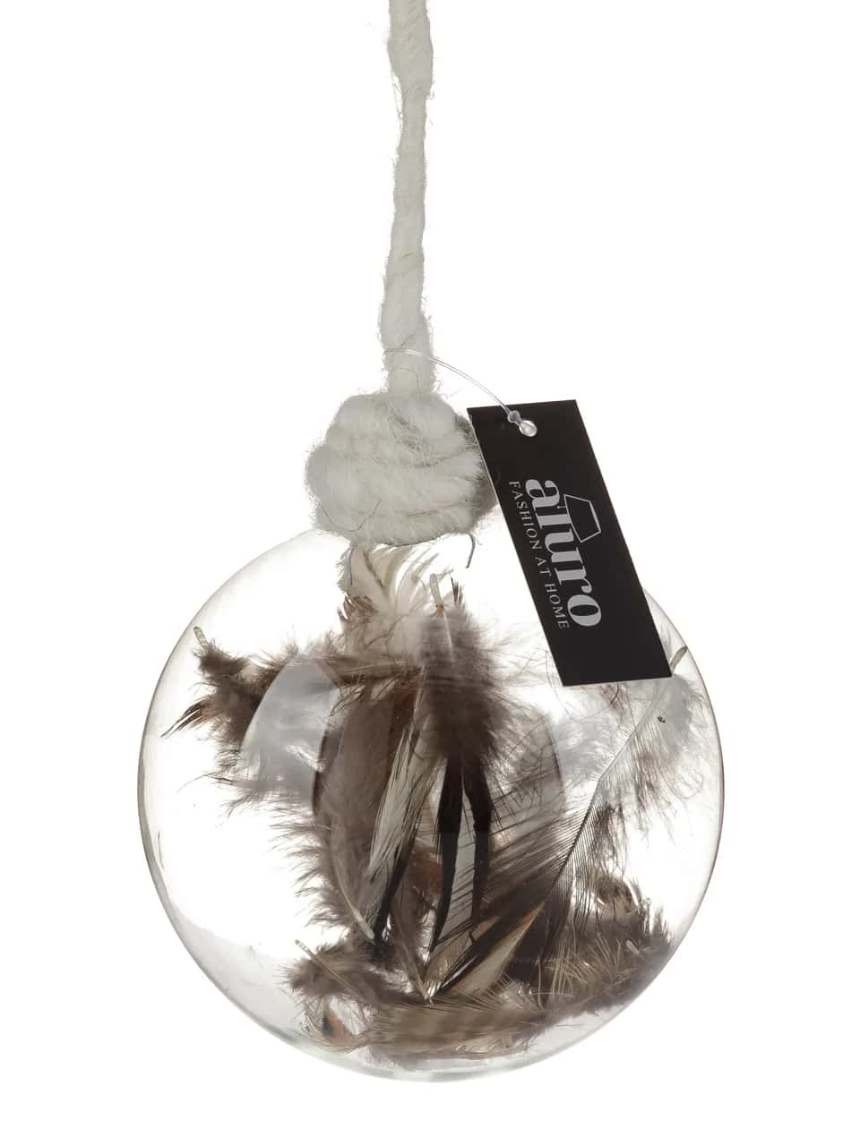 Bombka szkl.na sznurze BATIK natural mix_Aluro – miniatura 3