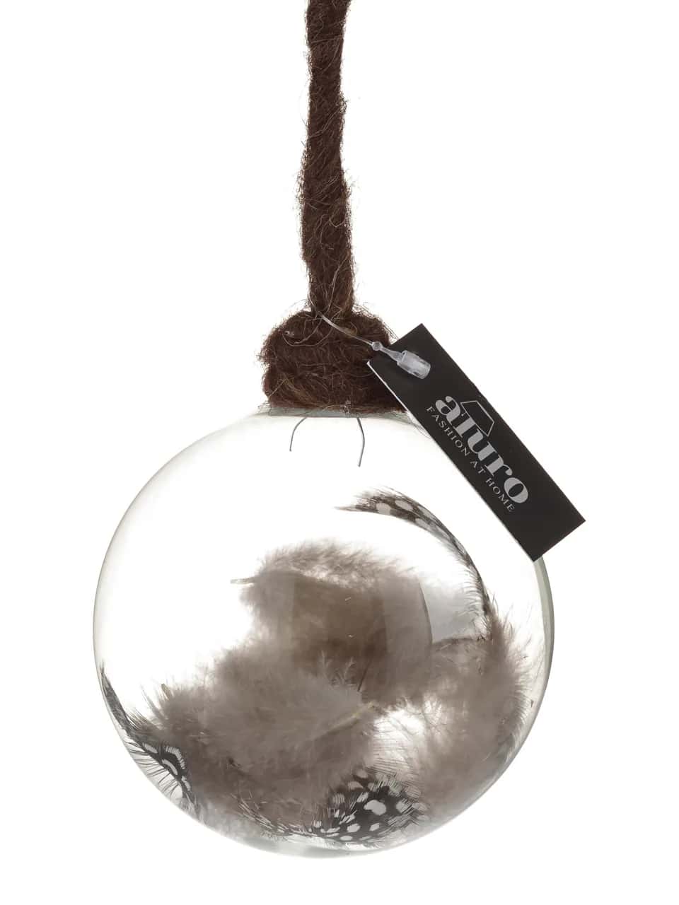 Bombka szkl.na sznurze BATIK natural mix_Aluro – miniatura 6