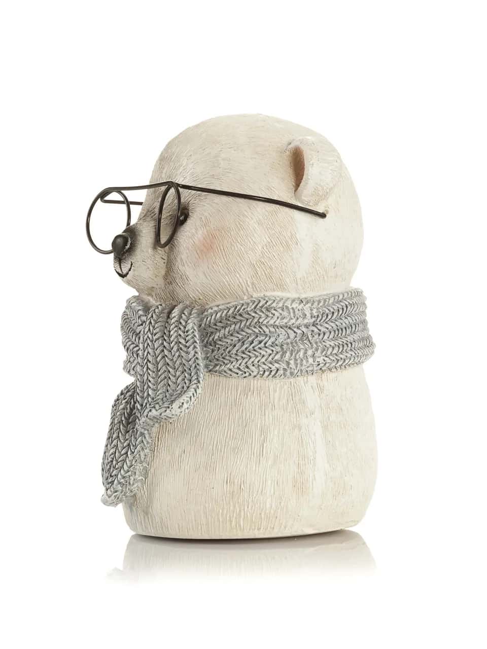 Figurka miś zimowy w okularach TYMON 15 cm – miniatura 3