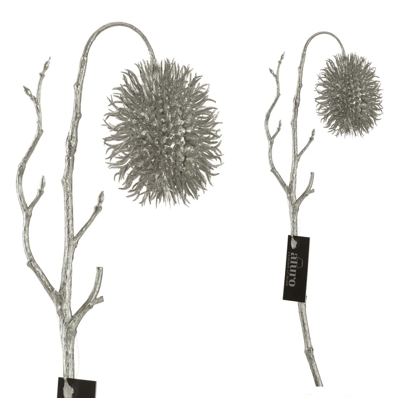 Sztuczny oset srebrny CARLINA 45 cm – miniatura 1