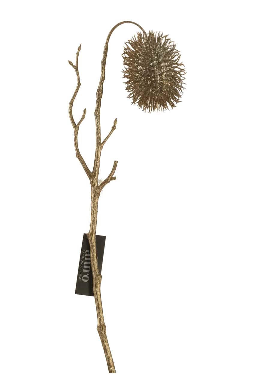 Sztuczny oset złoty CARLINA 45 cm – miniatura 3