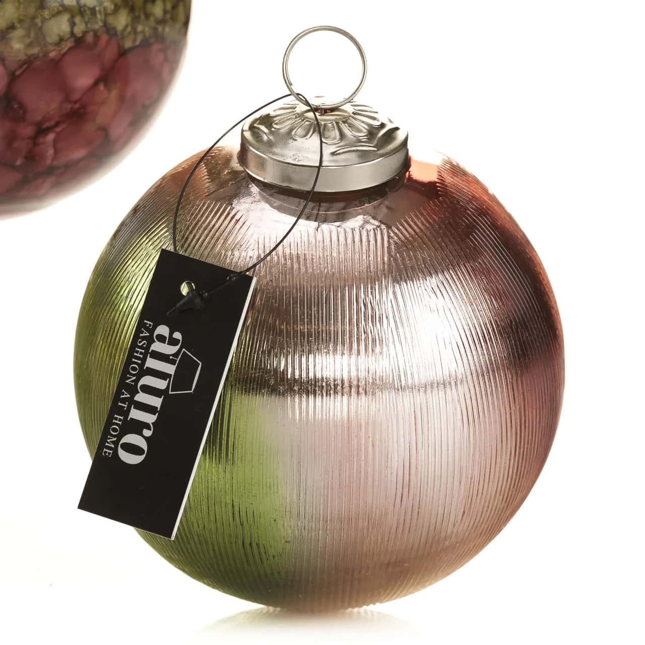 Bombka szklana PERLA 10 cm – miniatura 2