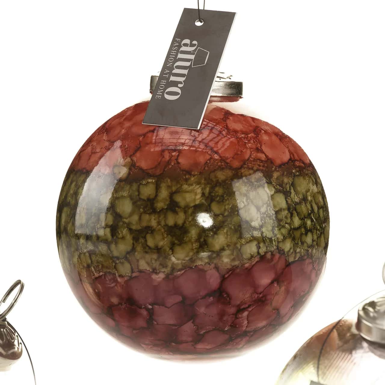 Bombka szklana PERLA 10 cm – miniatura 3