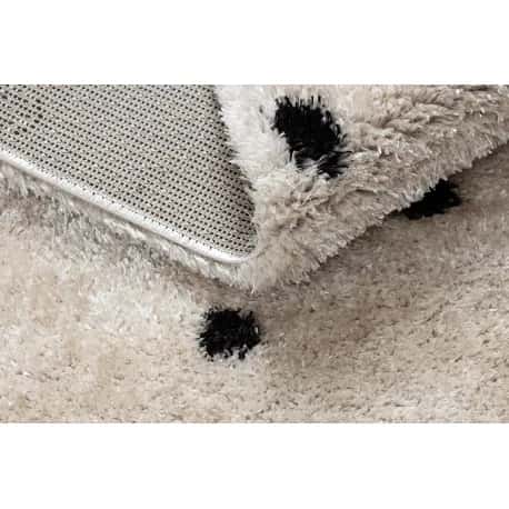 Dywan FLUFFY 2370 shaggy kropki - krem / antracyt – miniatura 4