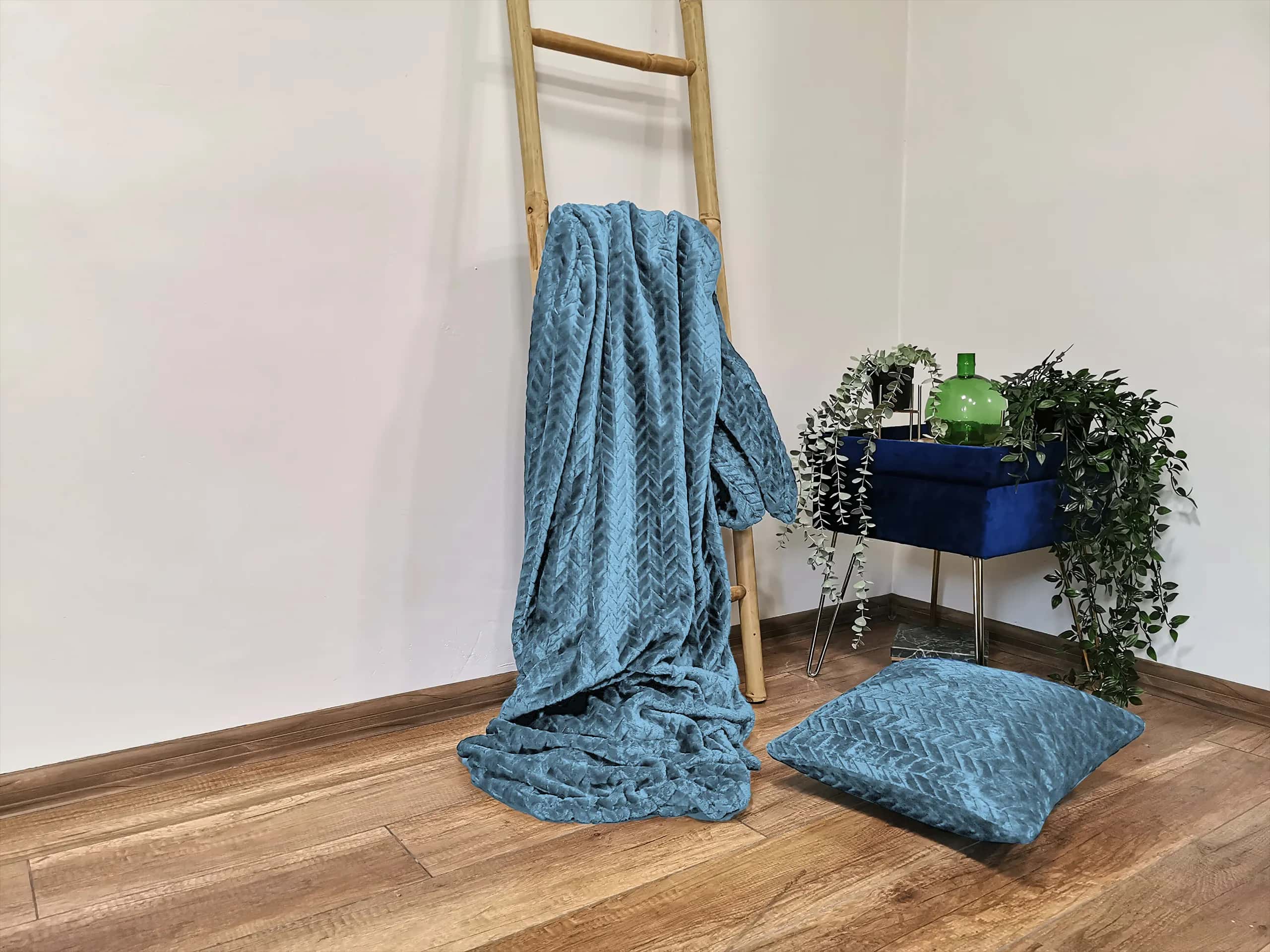 Koc FUERO 160x200 BŁĘKIT – miniatura 4
