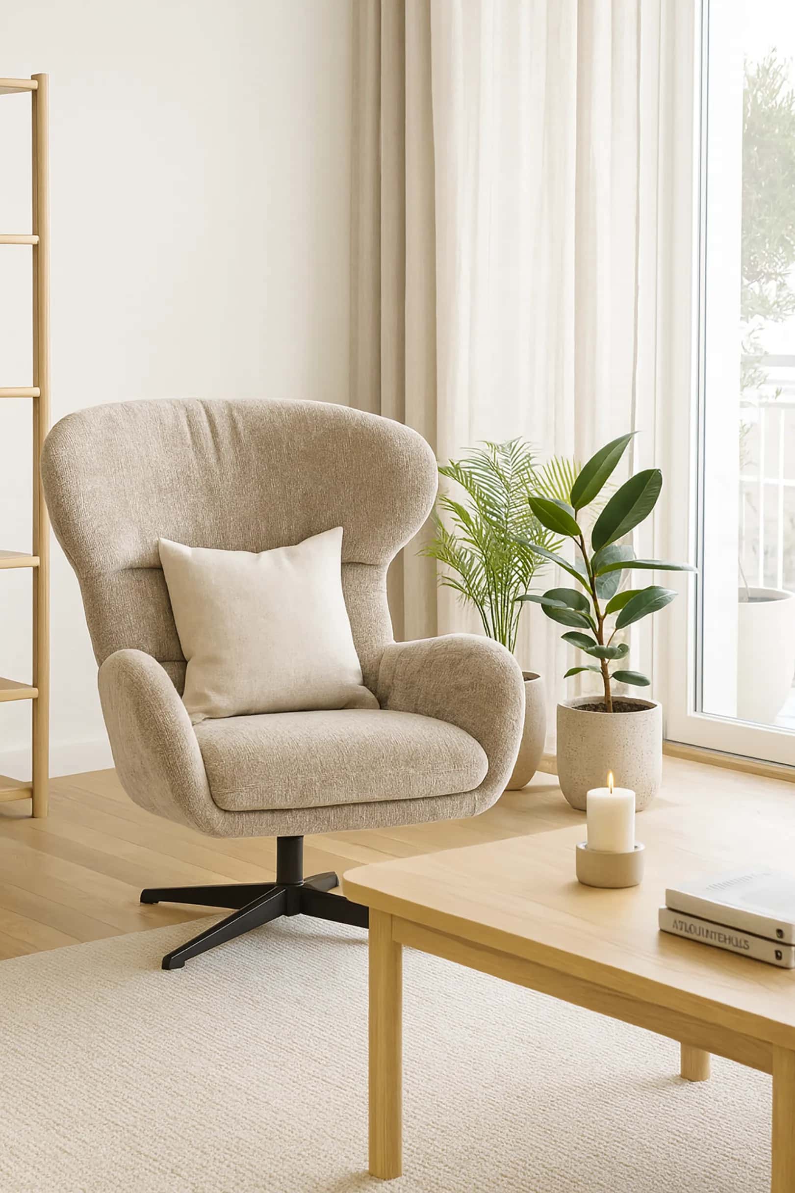 FO104 FOTEL LOUIS Szen. Taupe – miniatura 3