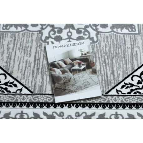Dywan GLOSS nowoczesny 8490 52 Ornament, stylowy, ramka kość słoniowa / szary – miniatura 2