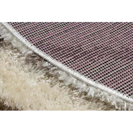 Dywan FLUFFY 2373 koło shaggy kratka, trellis - krem / beż – miniatura 3