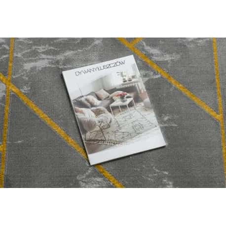 Dywan EMERALD ekskluzywny 1012 koło - glamour, stylowy marmur, geometryczny szary / złoty – miniatura 2
