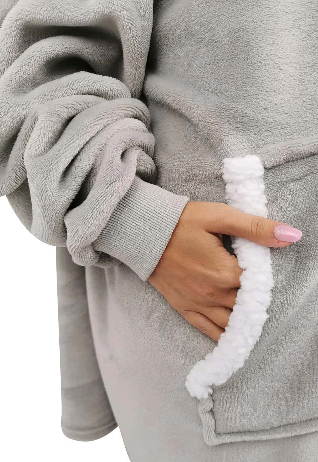Bluza z obszyciem szara – miniatura 3