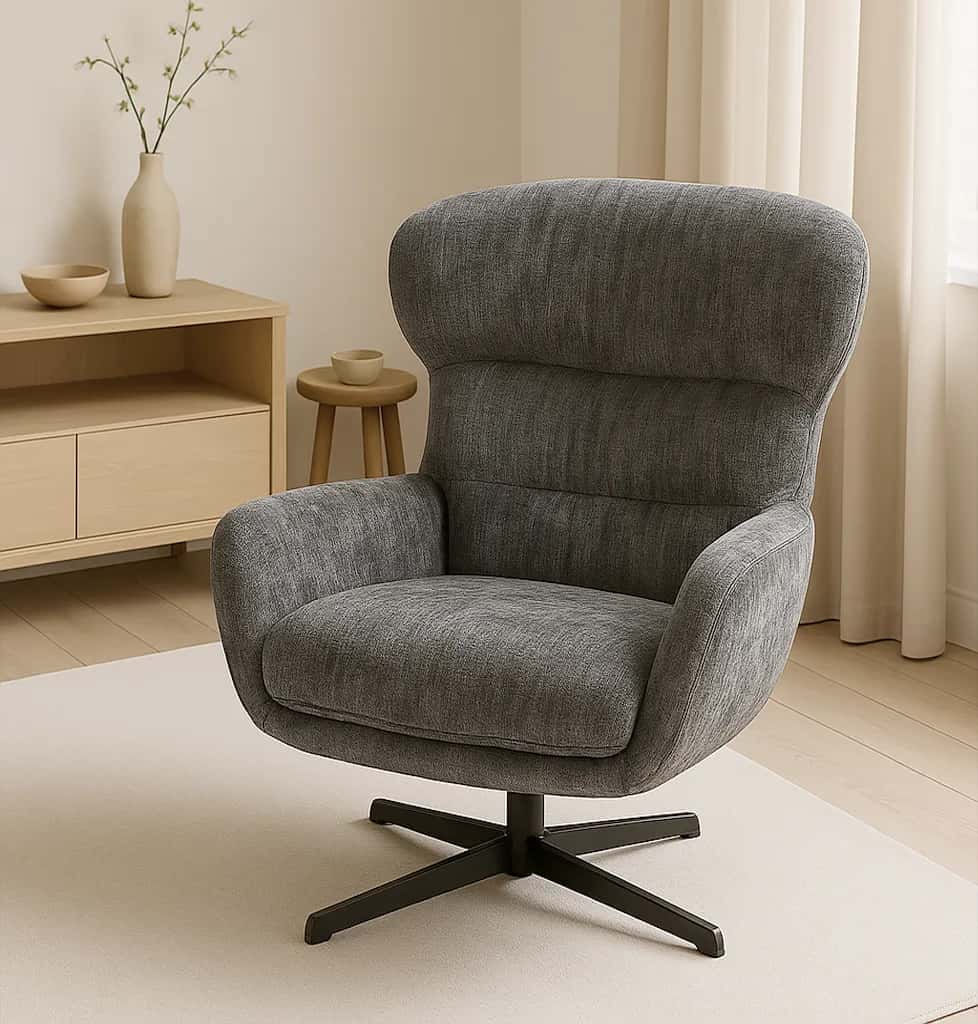 FO104 FOTEL LOUIS Szen. C. szary – miniatura 4