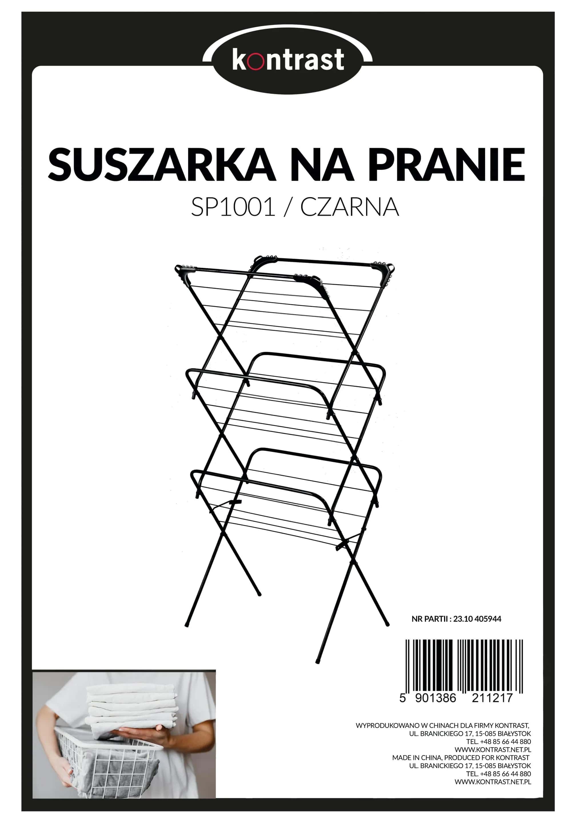 SP1001CZ Suszarka na pranie czarna – miniatura 4