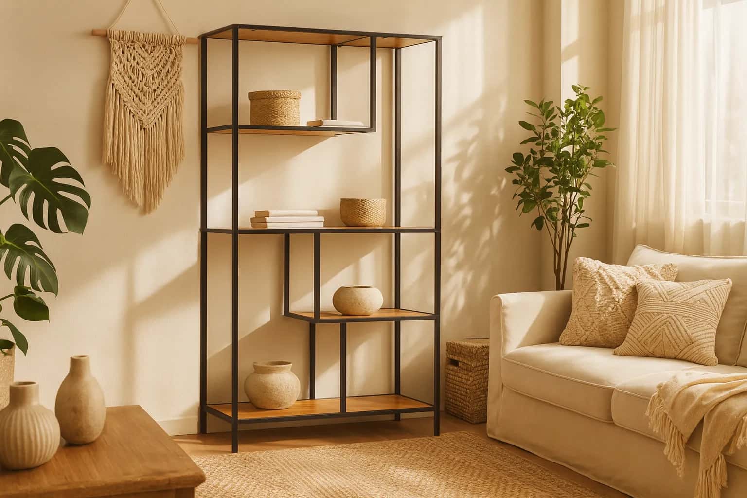 RL104 Regał Loftowy 77x33x150cm Dąb – miniatura 7