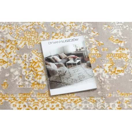 Dywan CORE 3807 Ornament Vintage - Strukturalny, dwa poziomy runa, beż / złoty – miniatura 2