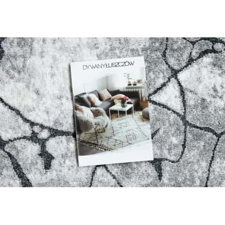 Chodnik nowoczesny COZY 8873 Cracks Popękany beton - Strukturalny, dwa poziomy runa ciemny – miniatura 2