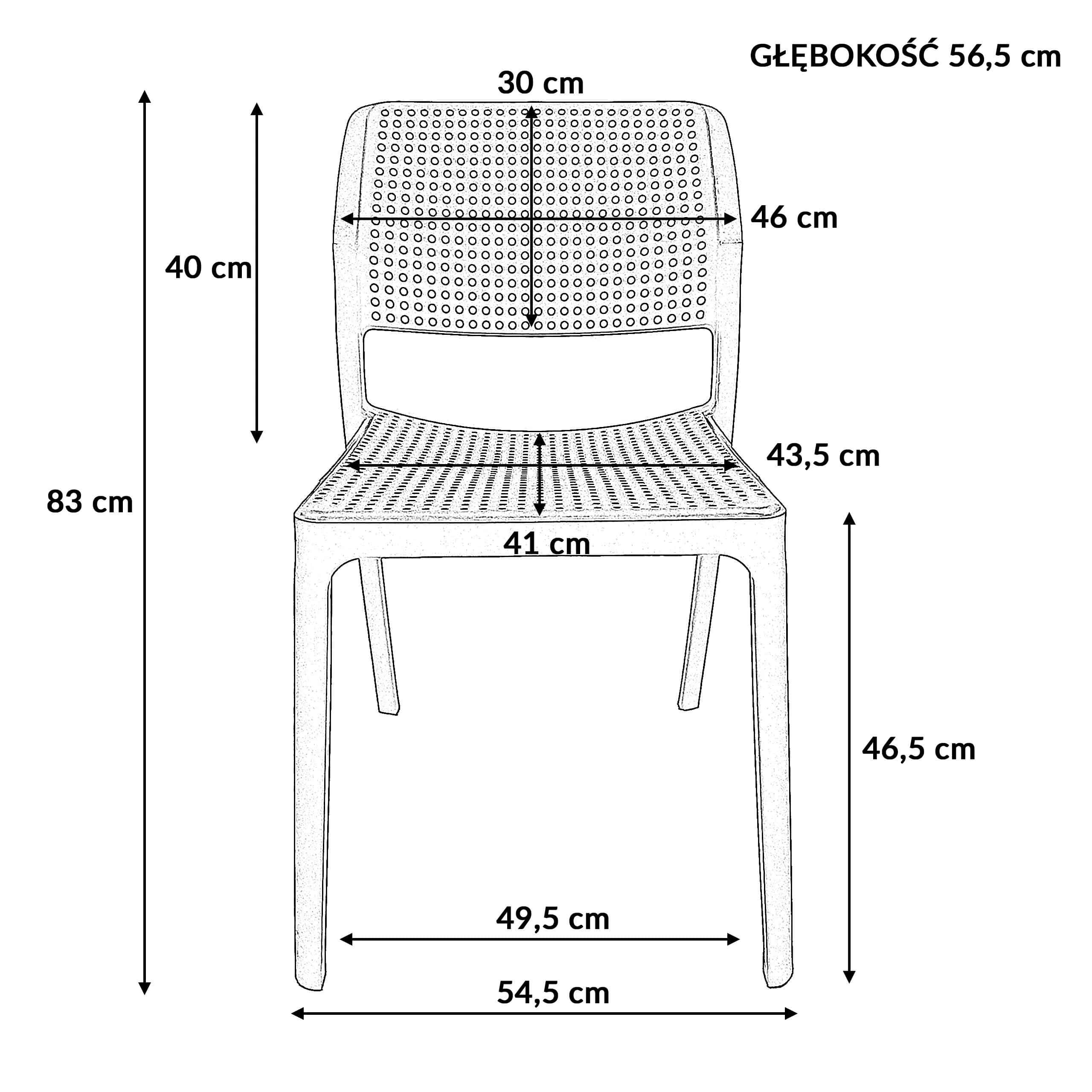 KP102 krzesło PP antracyt – miniatura 8