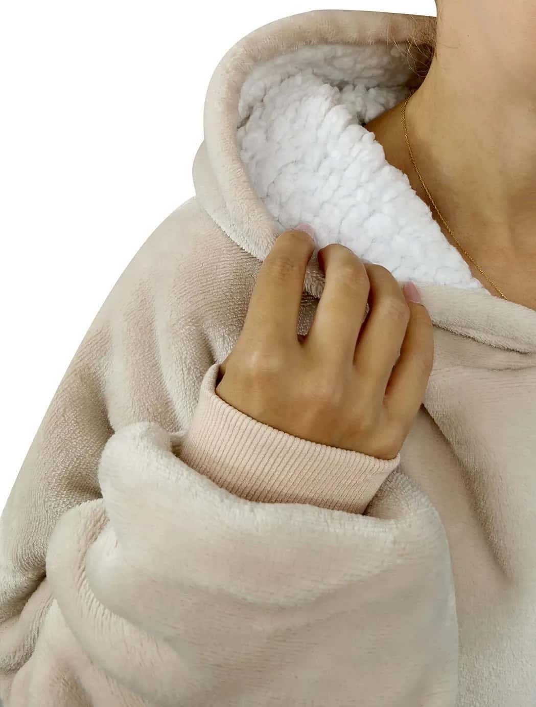 Bluza gruba OFELIA jasnobeżowa – miniatura 10
