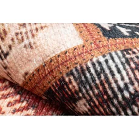 Dywan ANTIKA ancient rust, koło nowoczesny patchwork, grecki do prania – miniatura 5