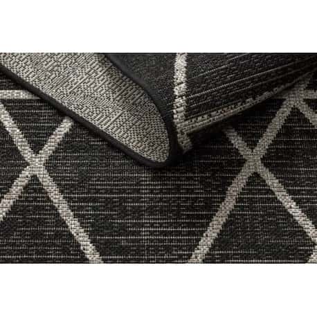 DYWAN SZNURKOWY SIZAL FLOORLUX 20508 black / silver TRÓJKĄTY – miniatura 5