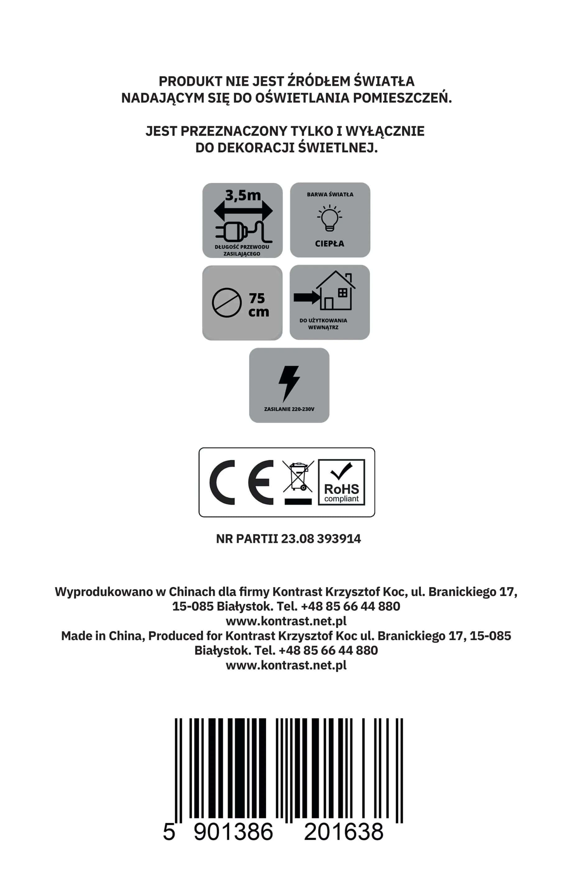 GWIAZDA wisząca 75 cm wz .4 SREBRNA – miniatura 2