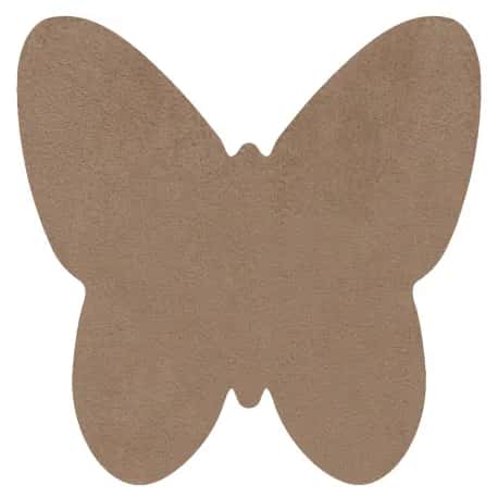 Dywan SHAPE 3150 Motyl Shaggy - camel, beż pluszowy, antypoślizgowy, do prania – miniatura 1