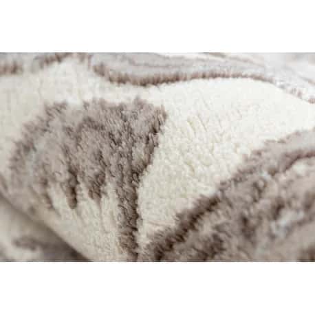 Dywan CORE 247A Ornament Vintage - Strukturalny, dwa poziomy runa, krem / brązowy – miniatura 5