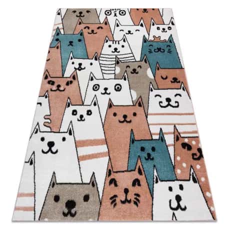 Dywan FUN Gatti dla dzieci, koty, kotki różowy – miniatura 1