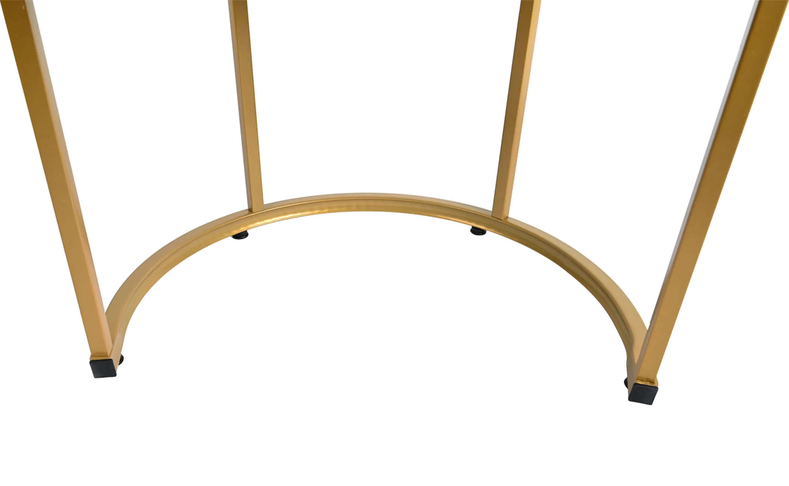 Stolik kawowy okrągły 2szt MARMUR CZARNY SK110MCZ 53x45/43x35cm – miniatura 7