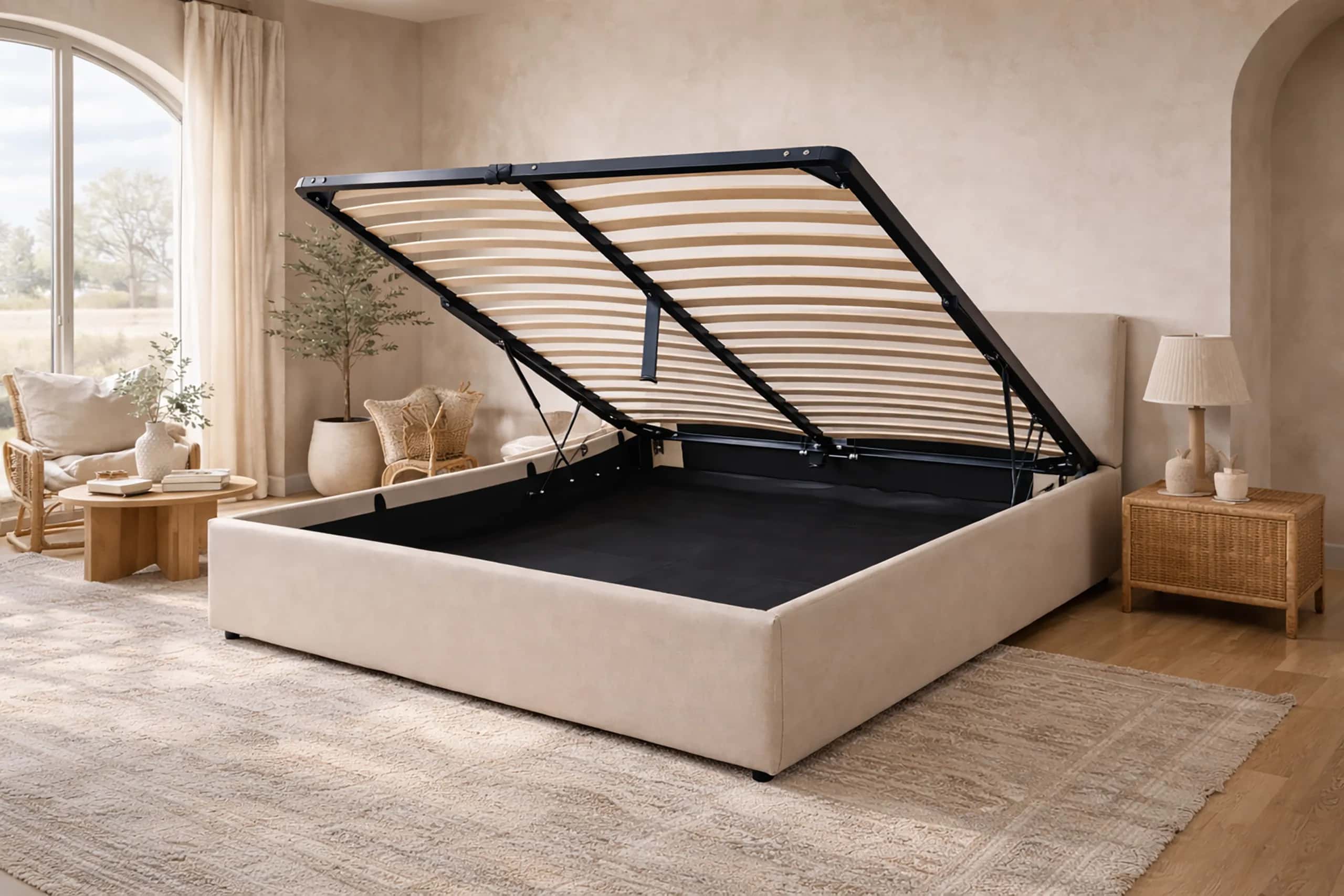 LT101 Łóżko Velio 160x2x80 taupe – miniatura 4