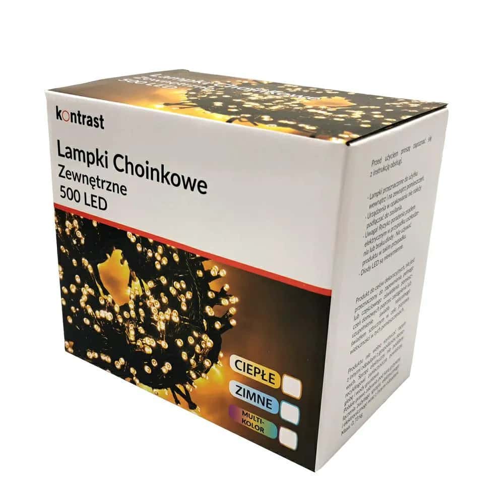 Lampki choinkowe zew. 500LED ZIMNY – miniatura 2