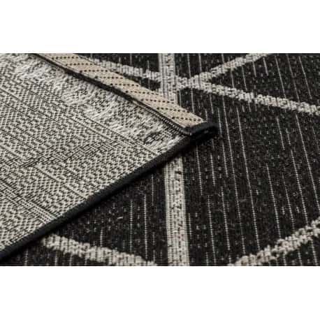 DYWAN SZNURKOWY SIZAL FLOORLUX 20508 black / silver TRÓJKĄTY – miniatura 4