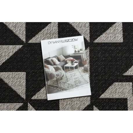 DYWAN SZNURKOWY SIZAL FLOORLUX 20489 silver / black TRÓJKĄTY – miniatura 3