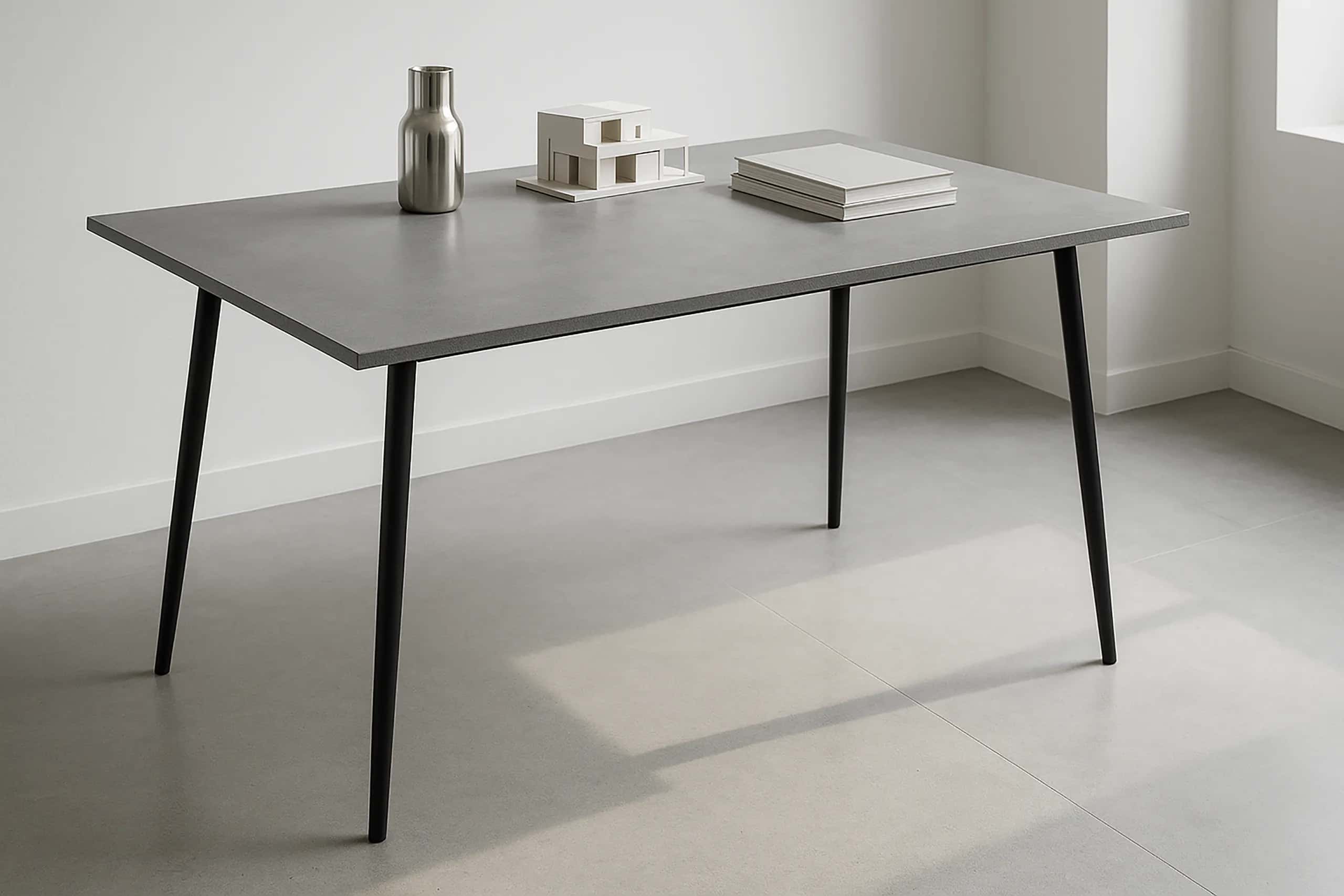 Stół do jadalni CELINE 140 140×80×75 mud beton – miniatura 10